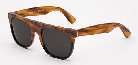 RetroSuperFuture Sunglasses Flat Top Havana&Black