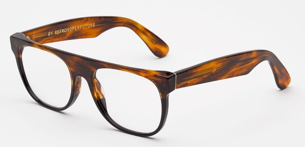 RetroSuperFuture Sunglasses Flat Top Havana Optical