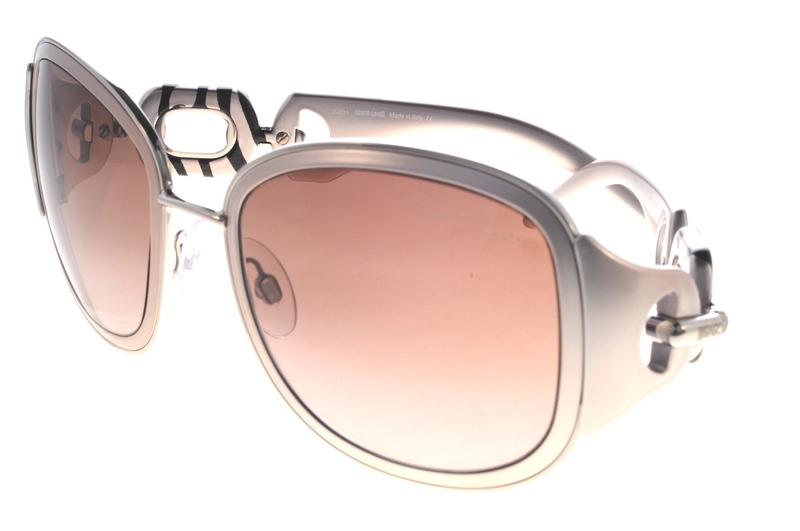 Roberto Cavalli Sunglasses Dalia silver with silver black striped detail RC 517S 18F