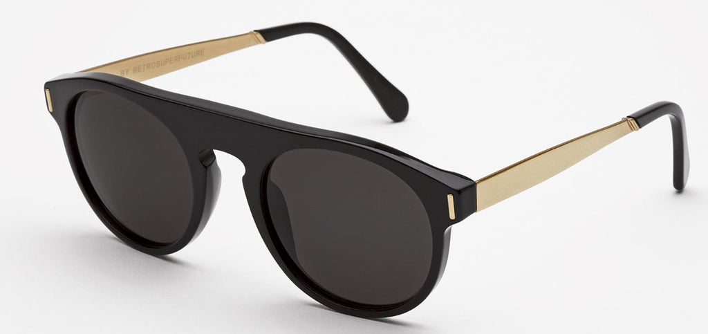 RetroSuperFuture Sunglasses Racer Francis Black Gold
