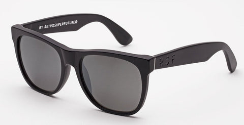 RetroSuperFuture Sunglasses Classic Black Matte Mirror NWO