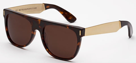 RetroSuperFuture Sunglasses Flat Top Francis Havana