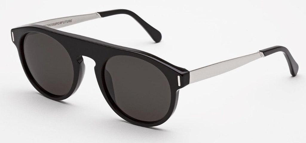 RetroSuperFuture Sunglasses Racer Francis Black Silver